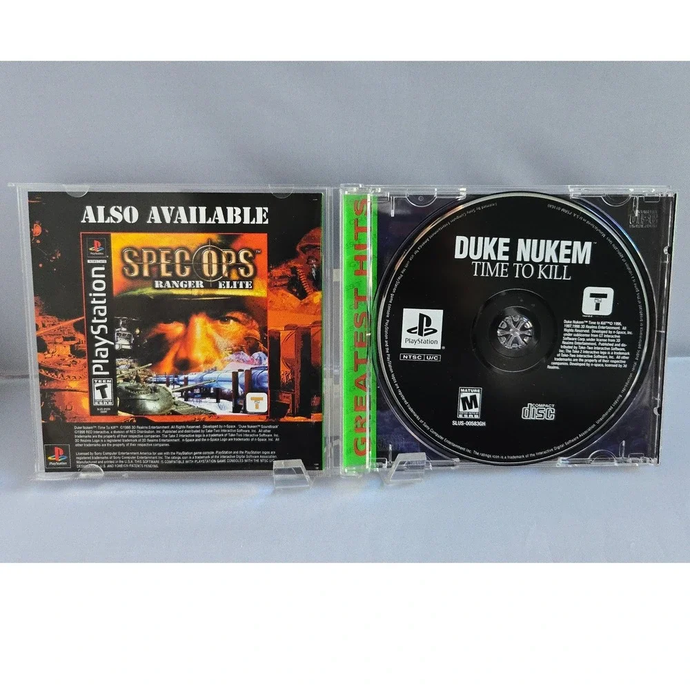 Duke Nukem Time to Kill - Sony PlayStation 1 - Complete CIB W/ Manual Tested